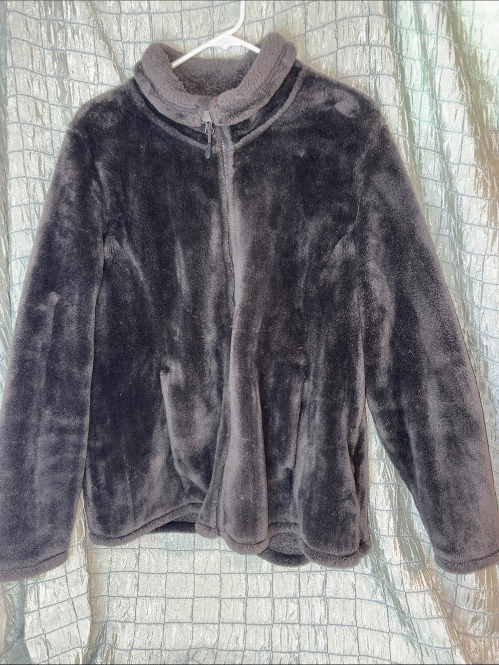 32 Degrees Men's Gray Plush Full-Zip Ski/Snowboard Jacket